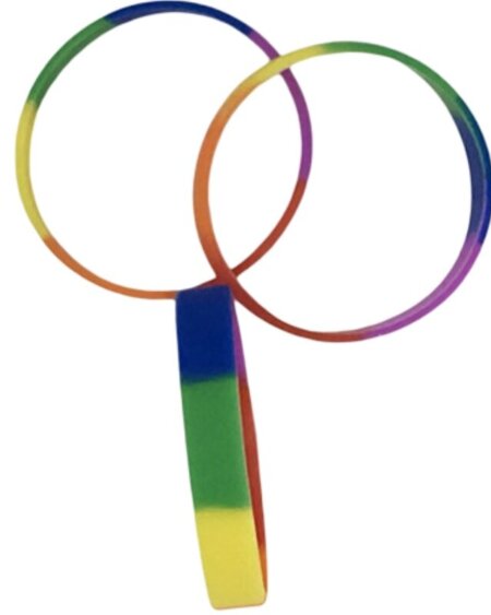 PRIDE - LGBT FLAG SILICONE BRACELET
