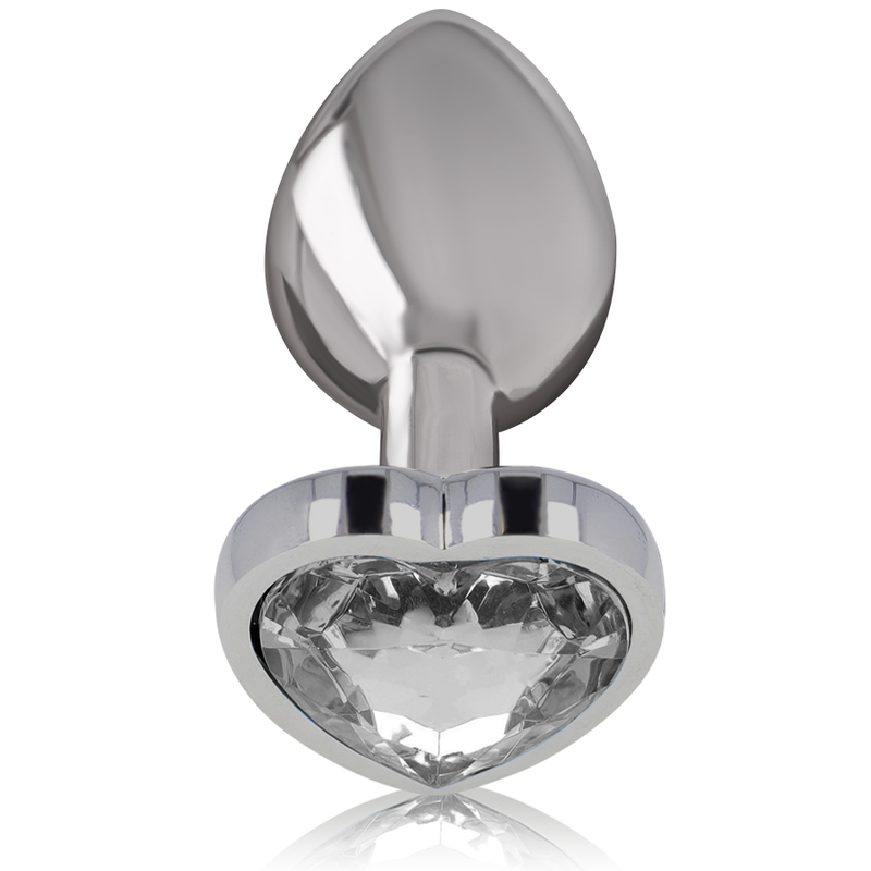 INTENSE - ANAL PLUG METAL ALUMINUM WHITE HEART SIZE L – Bild 2