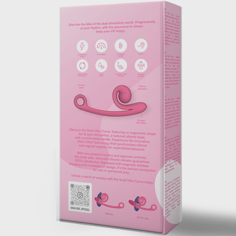 SNAIL VIBE - CURVE VIBRATOR PINK - Image 5