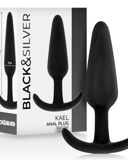 BLACKSILVER - KAEL SILICONE ANAL PLUG WITH MEDIUM HANDLE