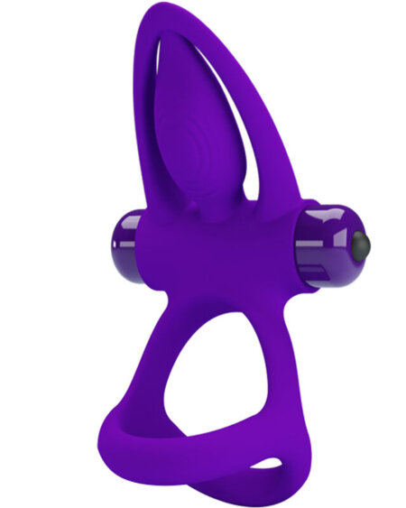 PRETTY LOVE - VIBRATOR RING 10 VIBRATIONS VIOLET SILICONE