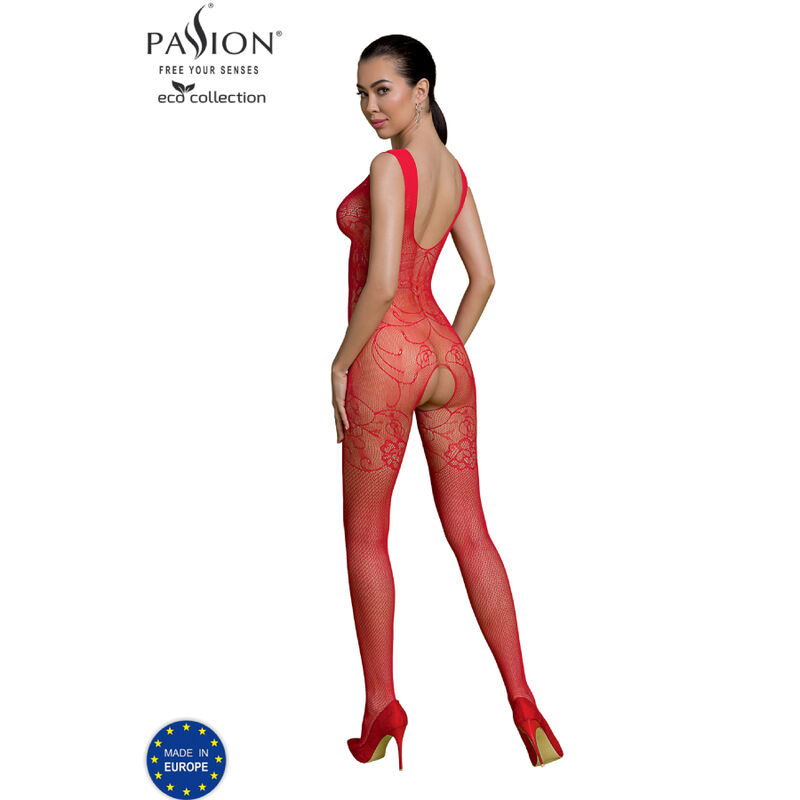 PASSION - ECO COLLECTION BODYSTOCKING ECO BS012 RED - Image 2