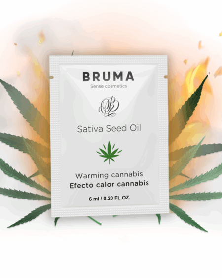 BRUMA - SATIVA SEED OIL SLIDING GEL WARMING CANNABIS FLAVOR 6 ML