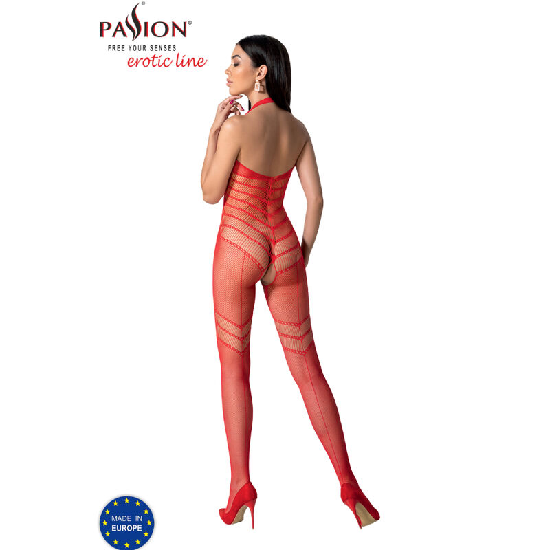 PASSION - BS100 BODYSTOCKING RED ONE SIZE - Image 4