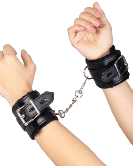 SECRETPLAY - BLACK BONDAGE HANDCUFFS BDSM COLLECTION