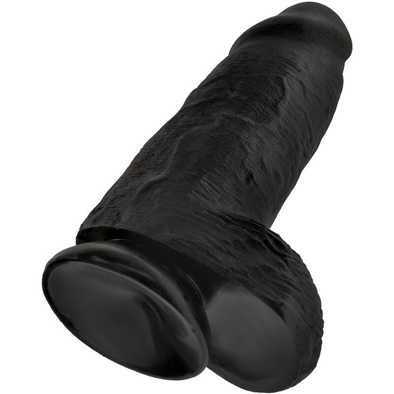 KING COCK - CHUBBY REALISTIC PENIS 23 CM BLACK - Image 4