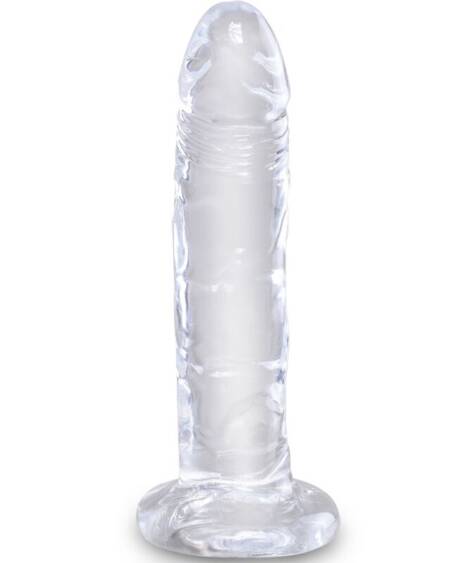 KING COCK - CLEAR REALISTIC PENIS 15.5 CM TRANSPARENT
