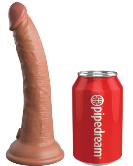 KING COCK - ELITE REALISTIC SILICONE DILDO 17.8 CM CARAMEL