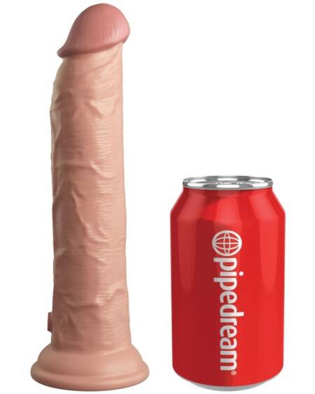 KING COCK - ELITE REALISTIC DILDO VIBRATOR  SILICONE REMOTE CONTROL 23 CM