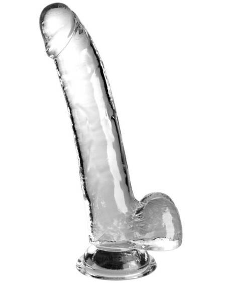 KING COCK - CLEAR DILDO WITH TESTICLES 20.3 CM TRANSPARENT
