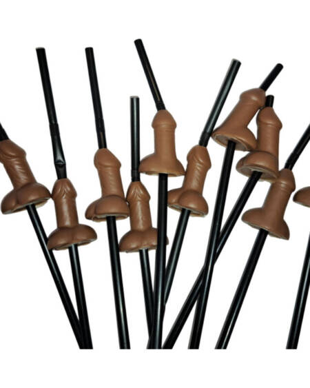 DIABLO PICANTE - BAG OF 10 NATURAL BIG PENIS STRAWS