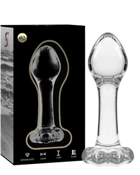 NEBULA SERIES BY IBIZA - MODELO 2 PLUG CRISTAL TRANSPARENTE 11 CM -O- 3.5 CM