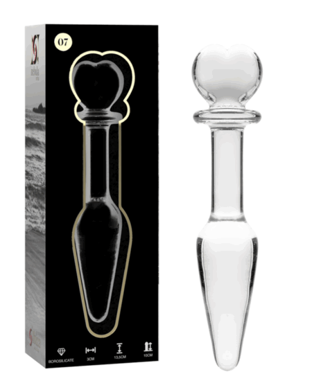 NEBULA SERIES BY IBIZA - MODELO 7 PLUG CRISTAL TRANSPARENTE 13.5 CM -O- 3 CM