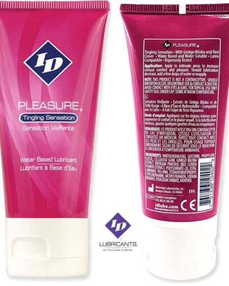 ID PLEASURE - WATER BASED LUBRICANT TINGING SENSATION TRAVEL TUBE 60 ML