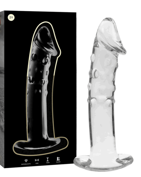 NEBULA SERIES BY IBIZA - MODELO 19 DILDO CRISTAL TRANSPARENTE 18.5 CM -O- 4 CM