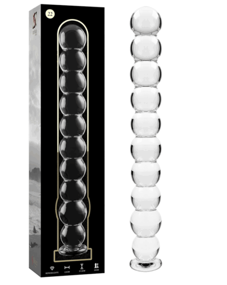 NEBULA SERIES BY IBIZA - MODELO 22 DILDO CRISTAL TRANSPARENTE 21.5 CM -O- 2.5 CM