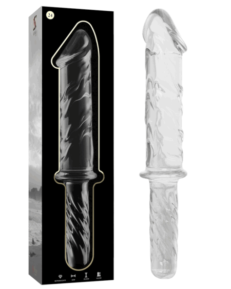 NEBULA SERIES BY IBIZA - MODELO 24 DILDO CRISTAL TRANSPARENTE 28.5 CM -O- 5 CM