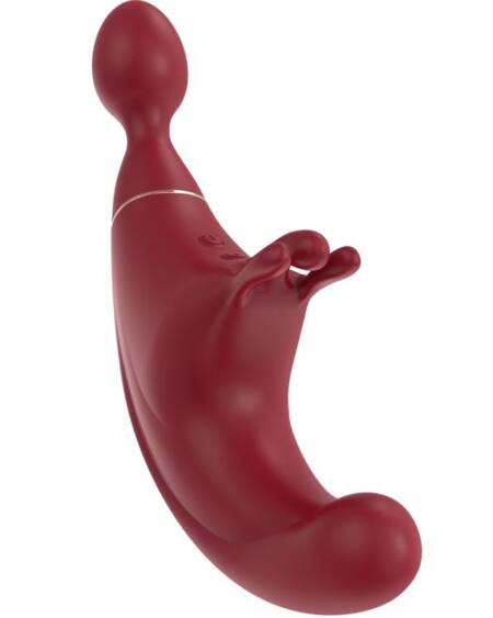 ADRIEN LASTIC - FUSION TRIPLE CLITORIS STIMULATOR  G-SPOT RED
