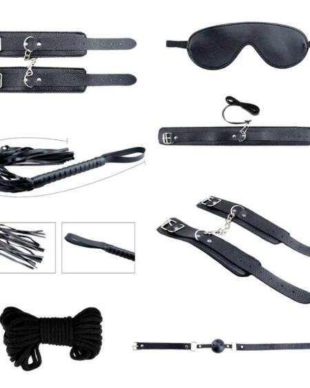 ALIVE - SECRET DESIRES KIT 7 PIECES BDSM BLACK