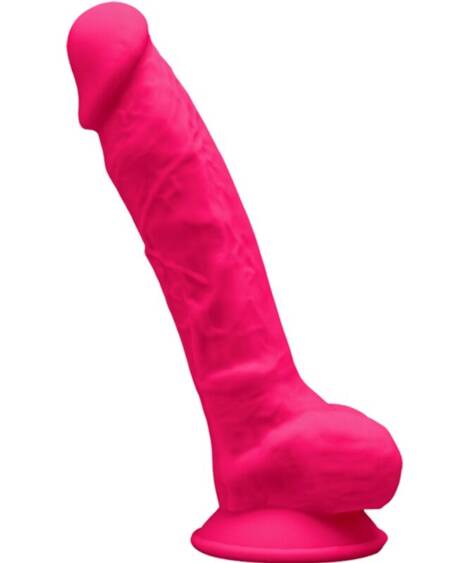 SILEXD - MODEL 1 REALISTIC PENIS PREMIUM SILEXPAN SILICONE FUCHSIA 17.5 CM
