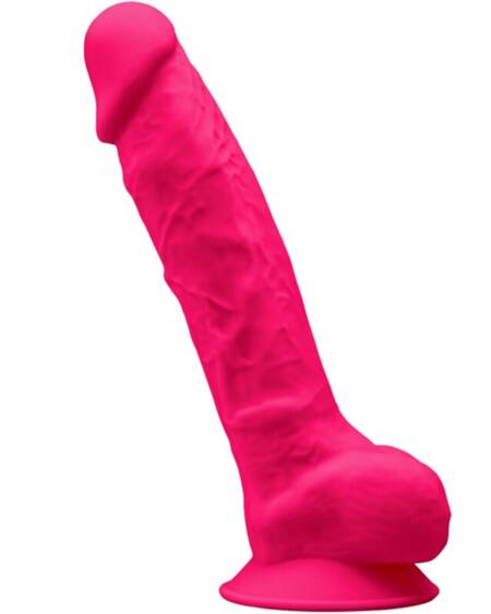 SILEXD - MODEL 1 REALISTIC PENIS PREMIUM SILEXPAN SILICONE FUCHSIA 23 CM