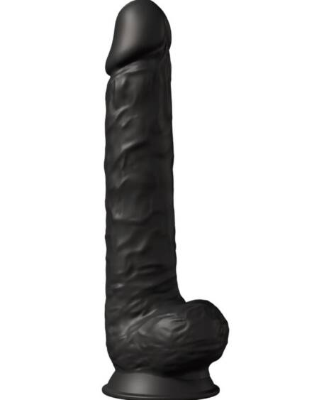 SILEXD - MODEL 1 REALISTIC PENIS PREMIUM SILEXPAN SILICONE BLACK 38 CM