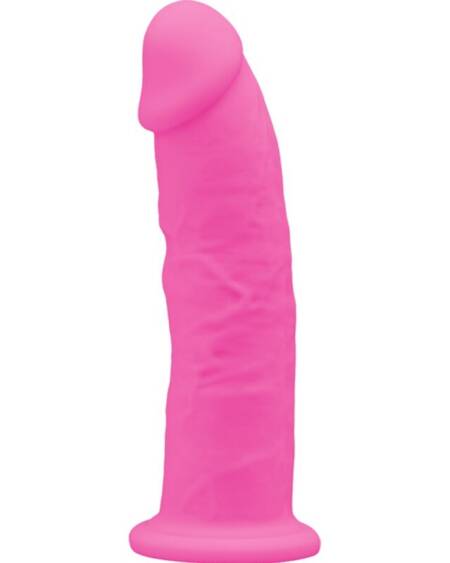 SILEXD - MODEL 2 REALISTIC PENIS PREMIUM SILEXPAN SILICONE FLUORESCENT PINK 15 CM