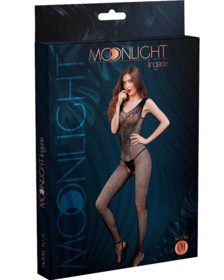 MOONLIGHT - MODEL 1 BODYSTOCKING BLACK ONE SIZE