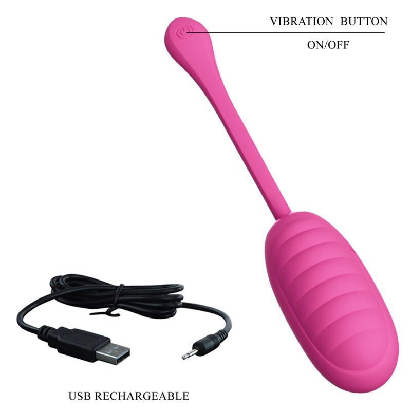PRETTY LOVE - CATALINA PINK RECHARGEABLE VIBRATING EGG - Image 5