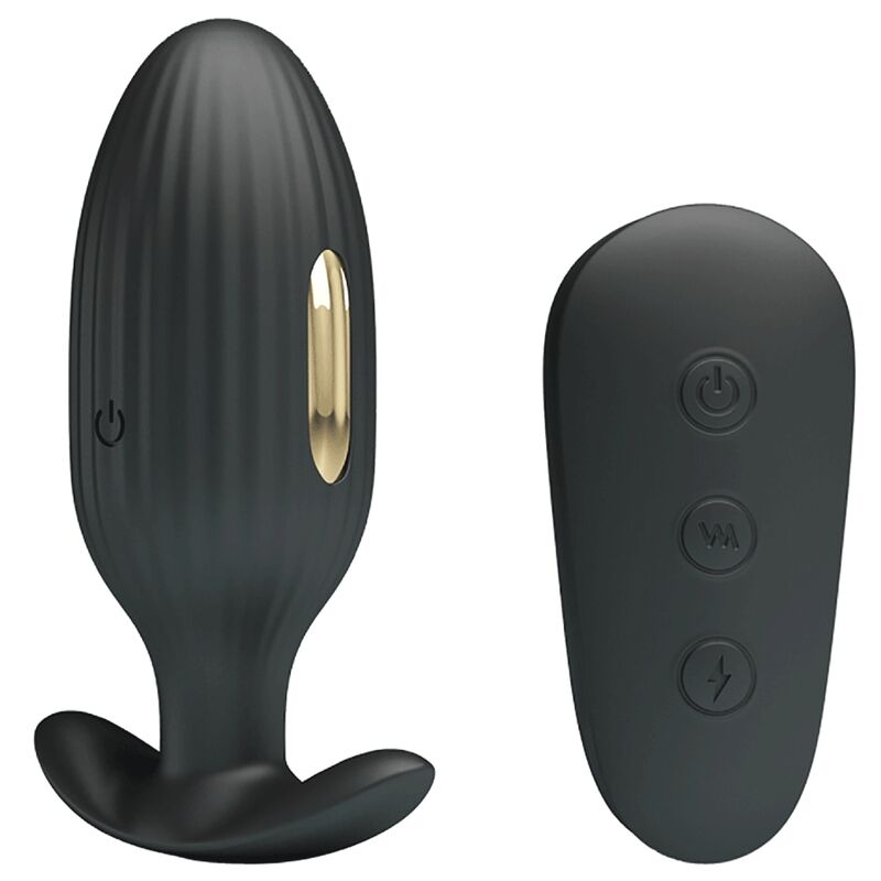 PRETTY LOVE - KELLY PLUG ANAL RECHARGEABLE VIBRATOR BLACK - Image 2