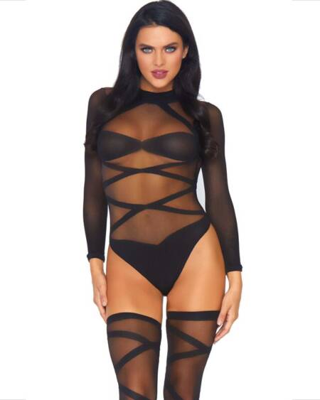 LEG AVENUE - 2 PIECE SET BODY AND THIGH