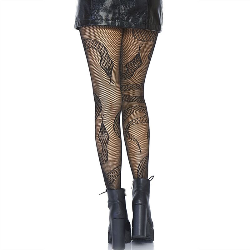 LEG AVENUE - STOCKINGS NET SNAKES BLACK – Bild 2