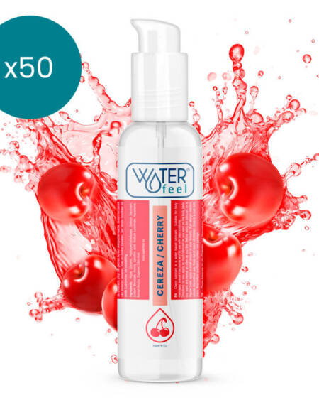 WATERFEEL - CHERRY LUBRICANT 175 ML PACK 50 UNITS