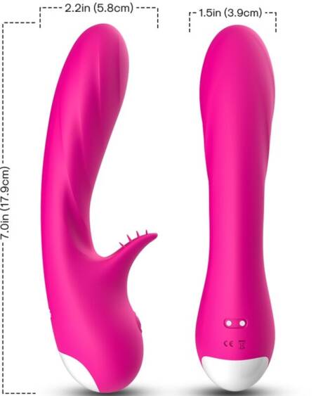 ARMONY - ROMANCE VIBRATOR WITH STIMULATOR FUCHSIA