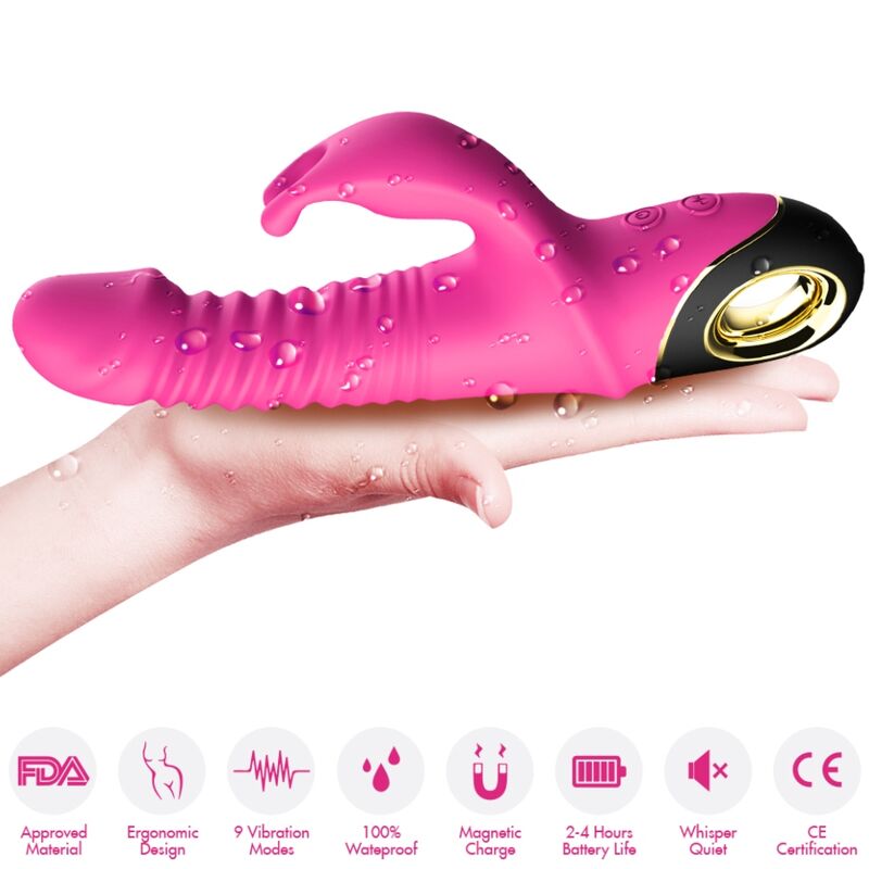 ARMONY - ZING DILDO VIBRATOR RABBIT FUCHSIA - Image 4