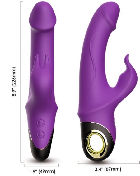 ARMONY - METEROR DILDO VIBRATOR RABBIT ROTATOR PURPLE