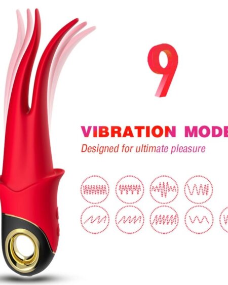 ARMONY - SHADOW VIBRATOR DOUBLE-HEAD TEASING RED