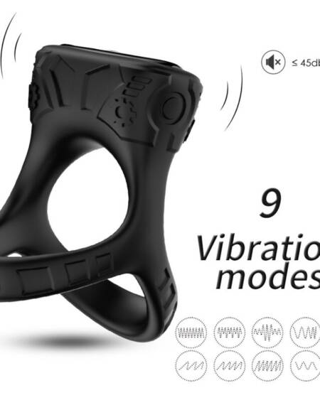 ARMONY - RING VIBRATOR  MULTIPOSITION BLACK