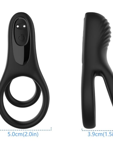 ARMONY - DOUBLE RING VIBRATOR BLACK