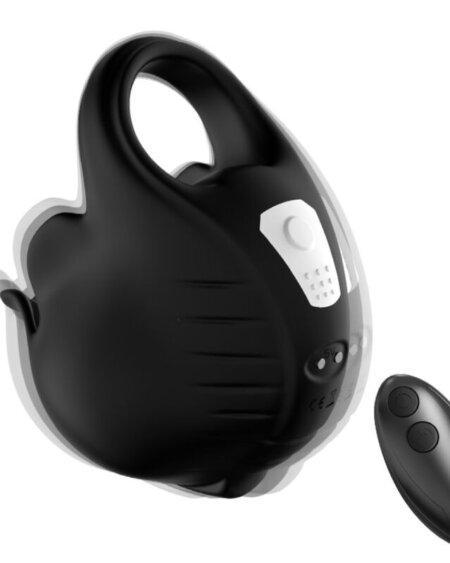 ARMONY - CUPPING VIBRATOR RING REMOTE CONTROL BLACK