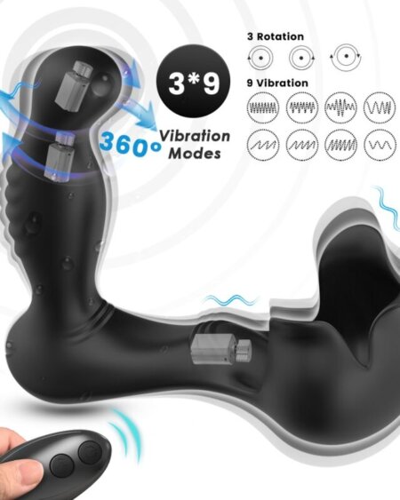 ARMONY - SURROUND VIBRATOR ANAL  STIMULATOR TESTICULOS REMOTE CONTROL BLACK