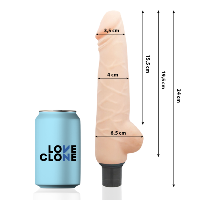 LOVECLONE - HARALD SELF LUBRICATION VIBRATOR 24 CM -O- 4 CM - Image 2