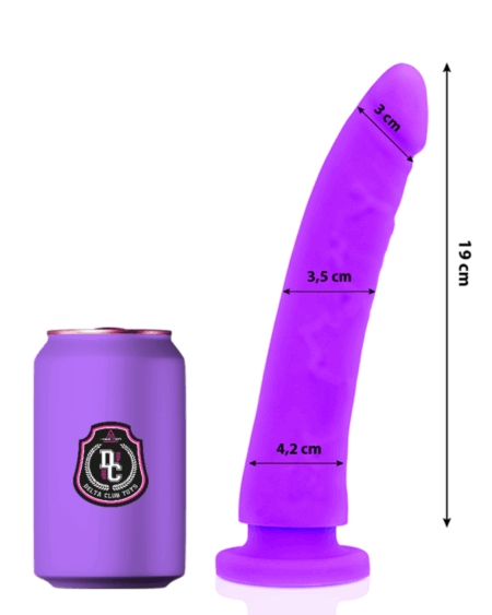 DELTA CLUB - TOYS LILAC DILDO MEDICAL SILICONE 20 CM -O- 4 CM