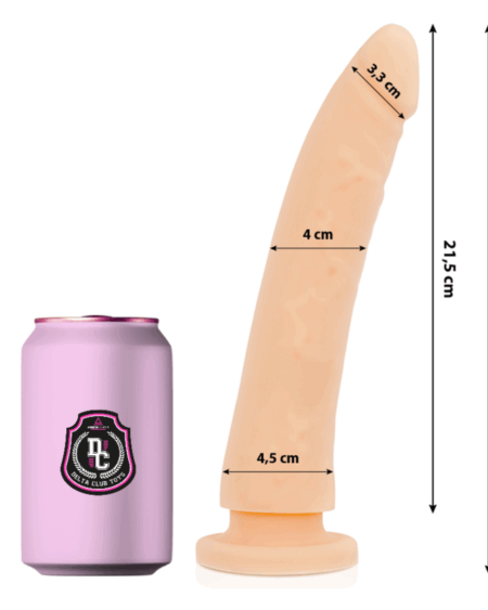 DELTA CLUB - TOYS NATURAL DILDO MEDICAL SILICONE 23 CM -O- 4.5 CM