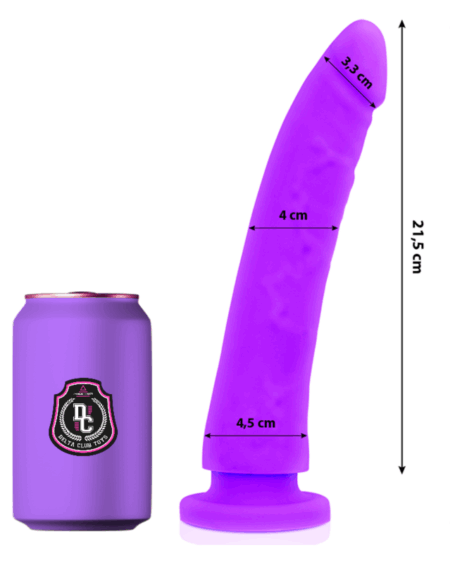 DELTA CLUB - TOYS LILAC DILDO MEDICAL SILICONE 23 CM -O- 4.5 CM