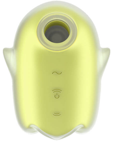 SATISFYER - GLOWING GHOST AIR PULSE  VIBRATOR YELLOW