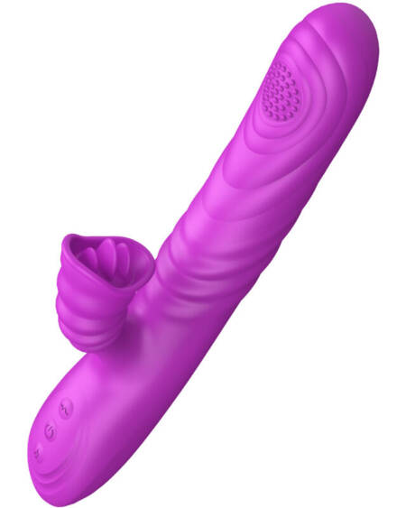 ARMONY - ANGELIA MULTIFUNCTION VIBRATOR WITH STIMULATING TONGUE VIOLET HEAT EFFECT