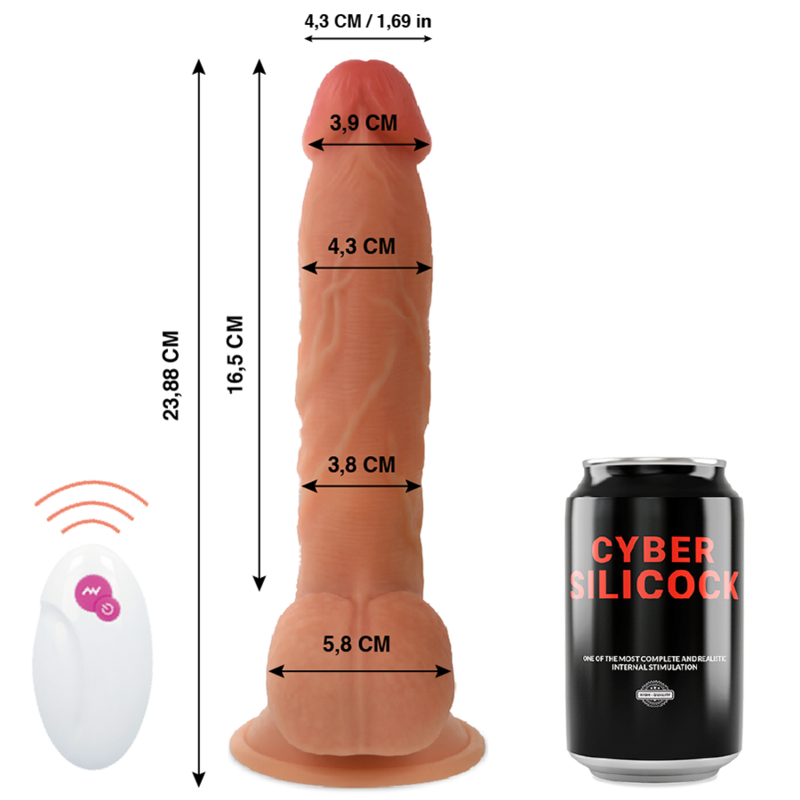 CYBER SILICOCK - REMOTE CONTROL REALISTIC MR JOHN 23.88 CM -O- 4.3 CM - Image 2