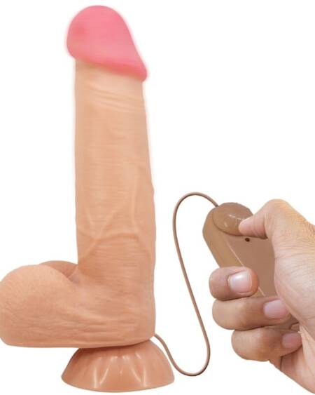 PRETTY LOVE - SLIDING SKIN SERIES REALISTIC DILDO WITH SLIDING SKIN SUCTION CUP REMOTE CONTROL FLESH 21.8 CM