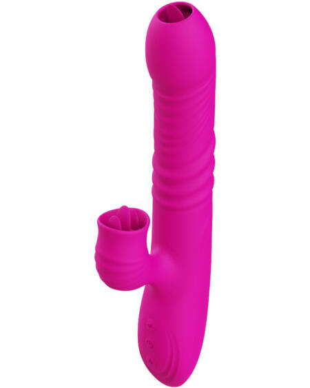 ARMONY - FANNY MULTIFUNCTION DOUBLE TONGUE VIBRATOR FUCHSIA HEAT EFFECT